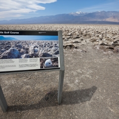 信息牌、高尔夫球场、正面、望远镜、顶峰、死亡谷国家公园、莫哈维沙漠、加利福尼亚、内华达、美国_361