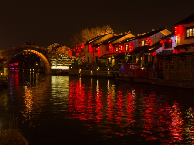 无锡清名桥古运河夜景_16756