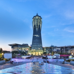 杭州西湖文化广场夜景_17596