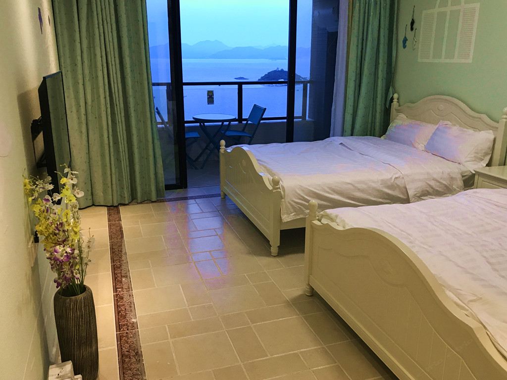 一线情归大海海景主题单房双床