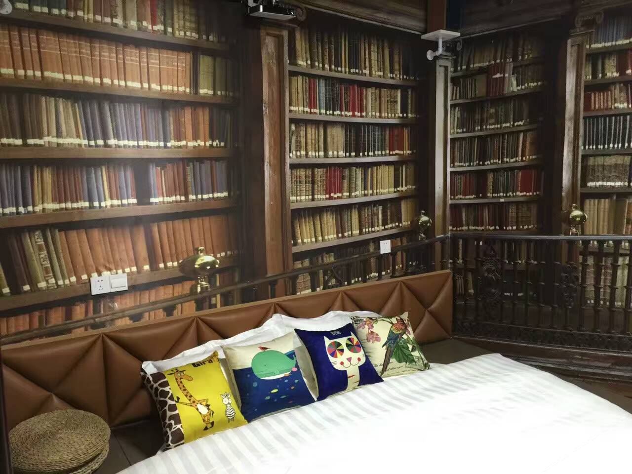 榻榻米圆床影音房