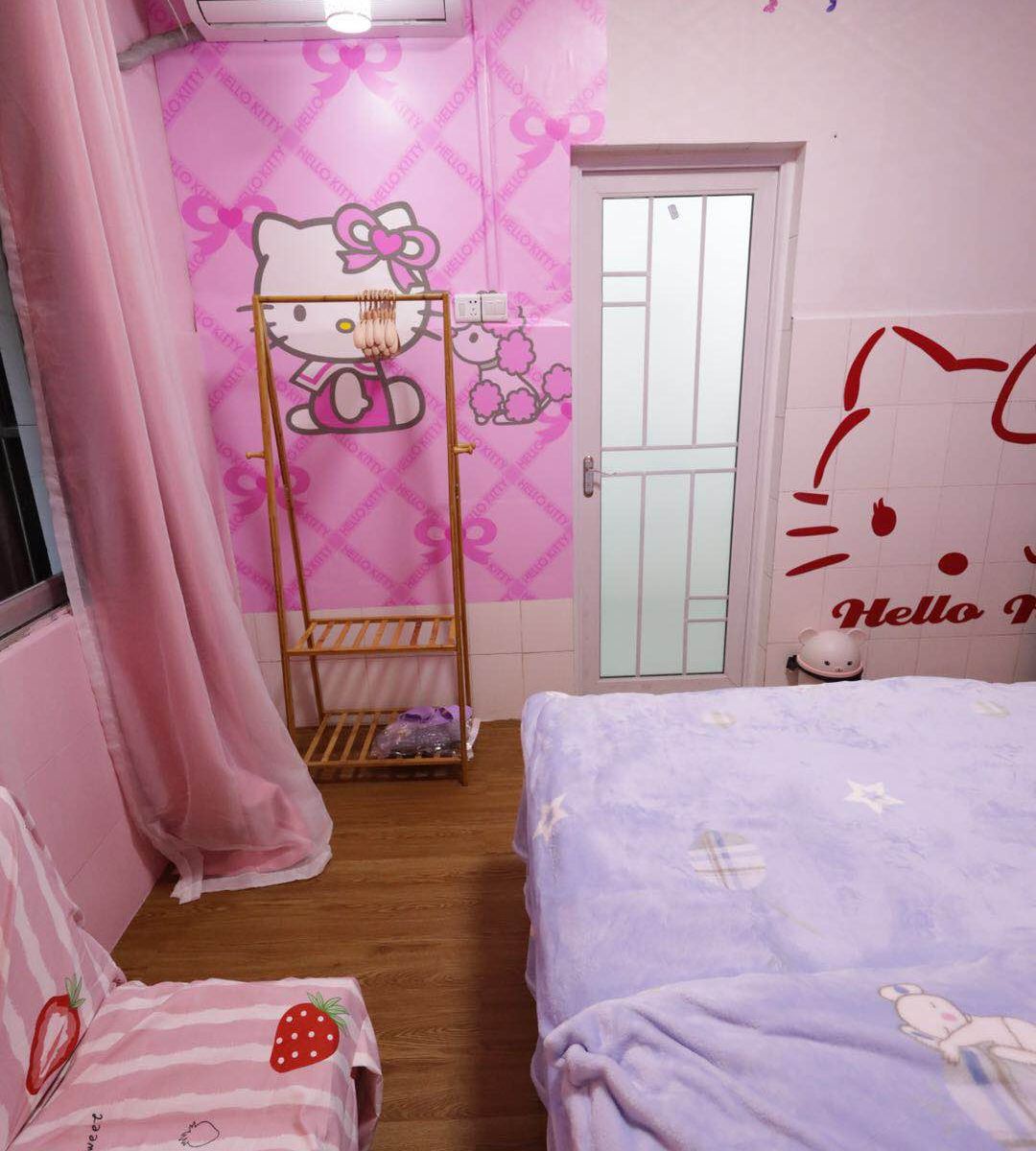 Hallo kitty电影大床房