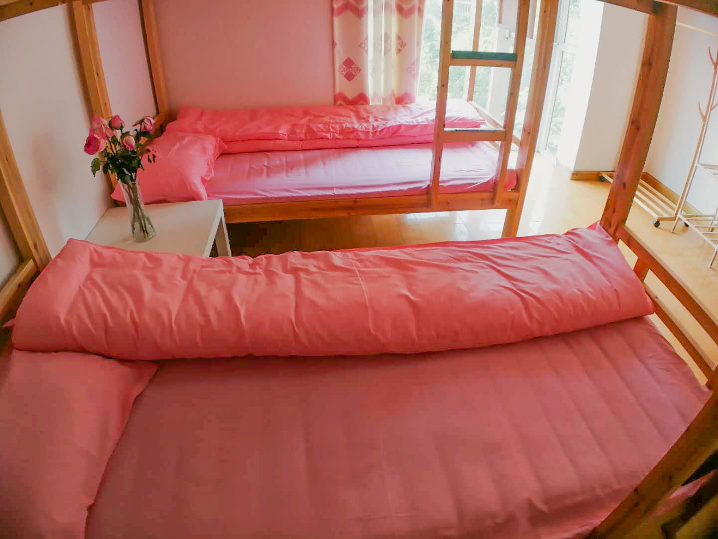 粉色樱花阳光六人间(床位)