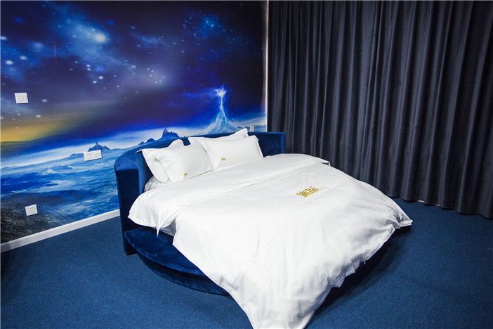 星空浪漫圆床房