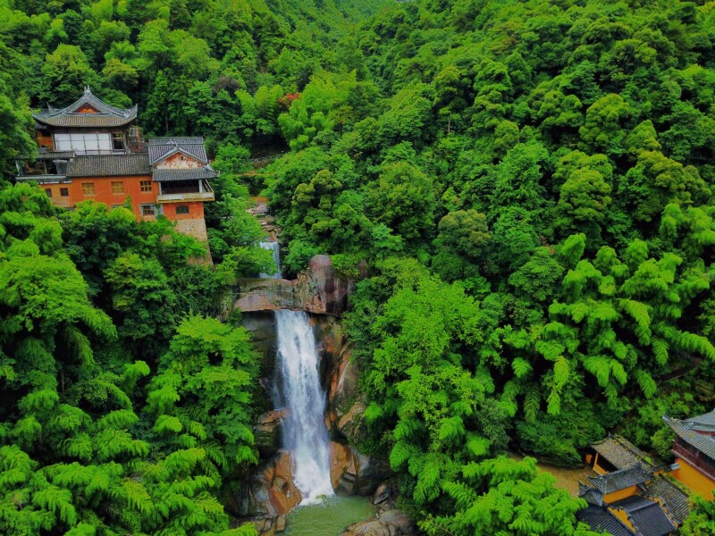 台州天台石梁飞瀑          