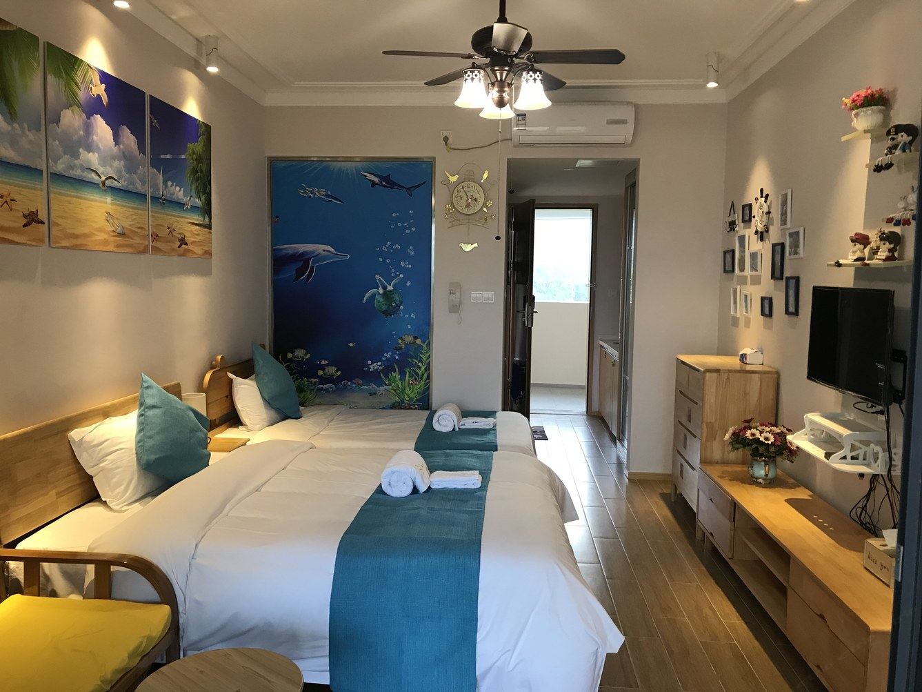 海景一室二床房