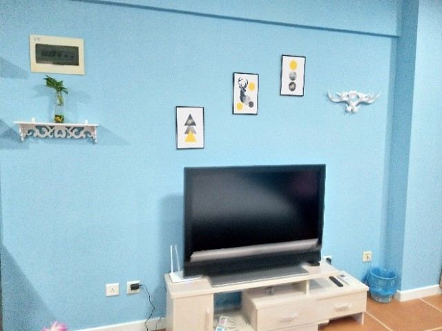 蓝色一室大床房