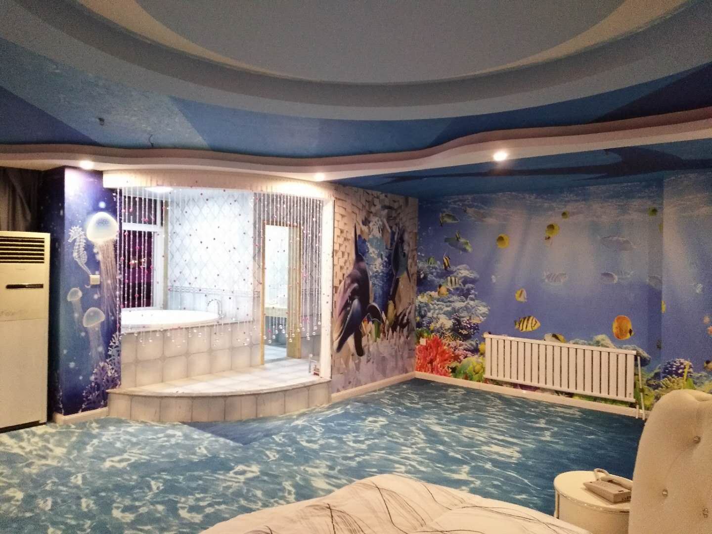 海洋主题圆床