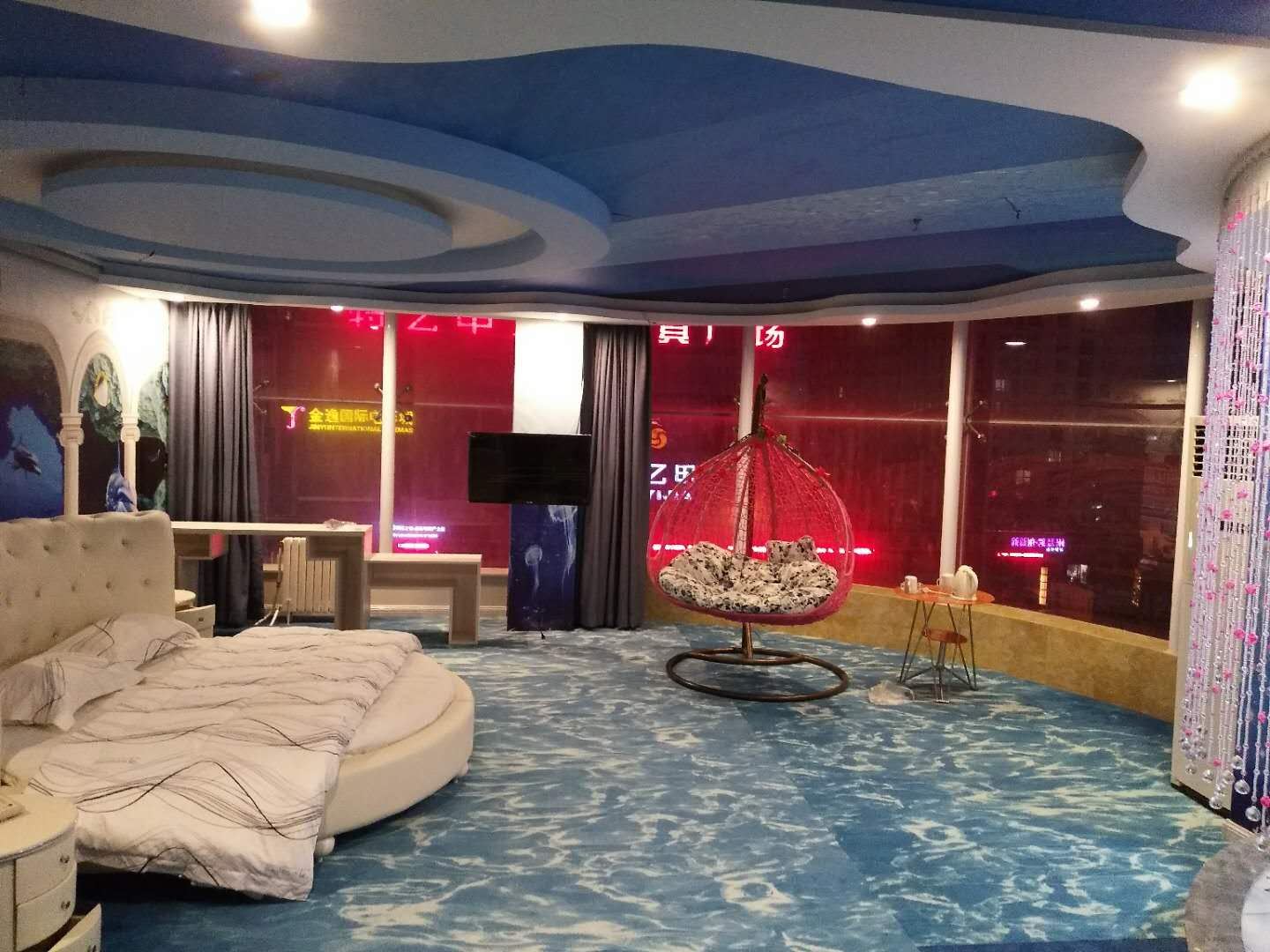海洋主题圆床