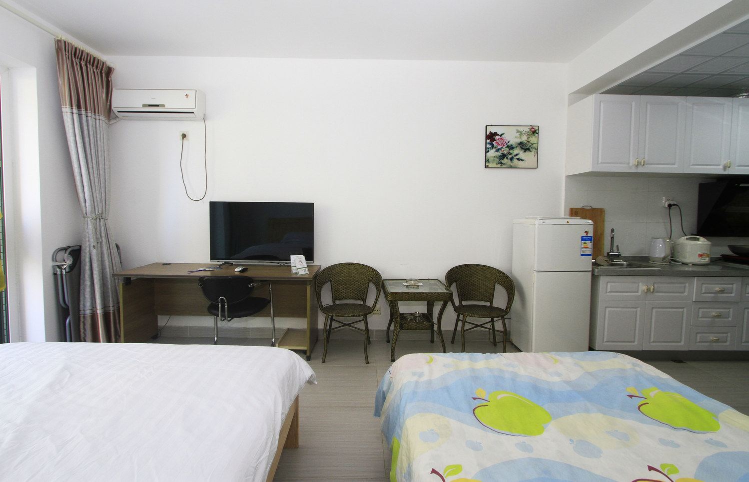 精致精装一室二床房(无窗)