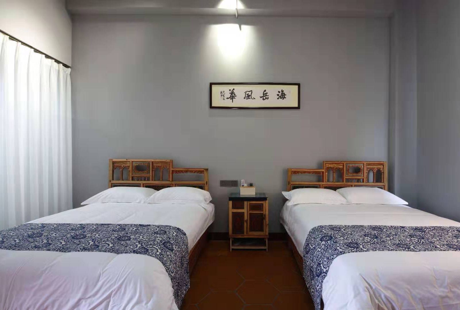 观海庭院双床房
