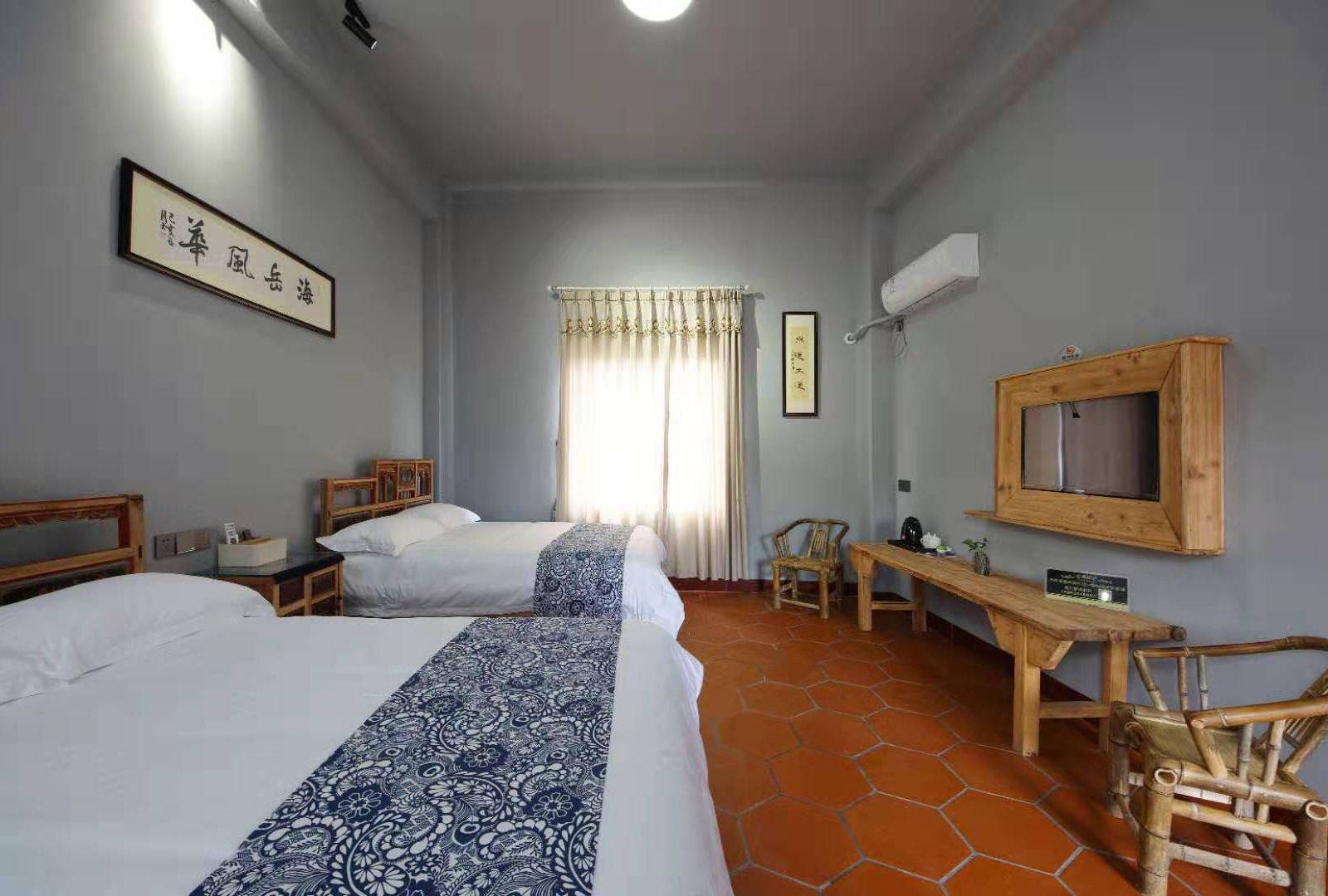 观海庭院双床房