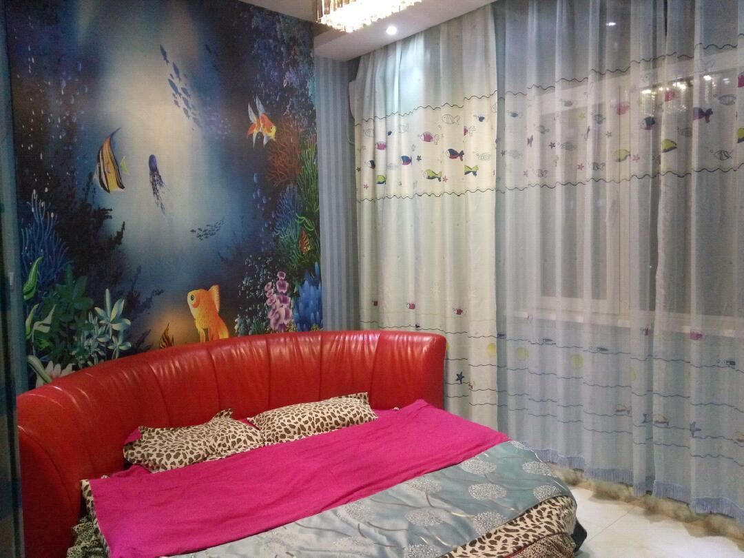 海洋主题圆床房