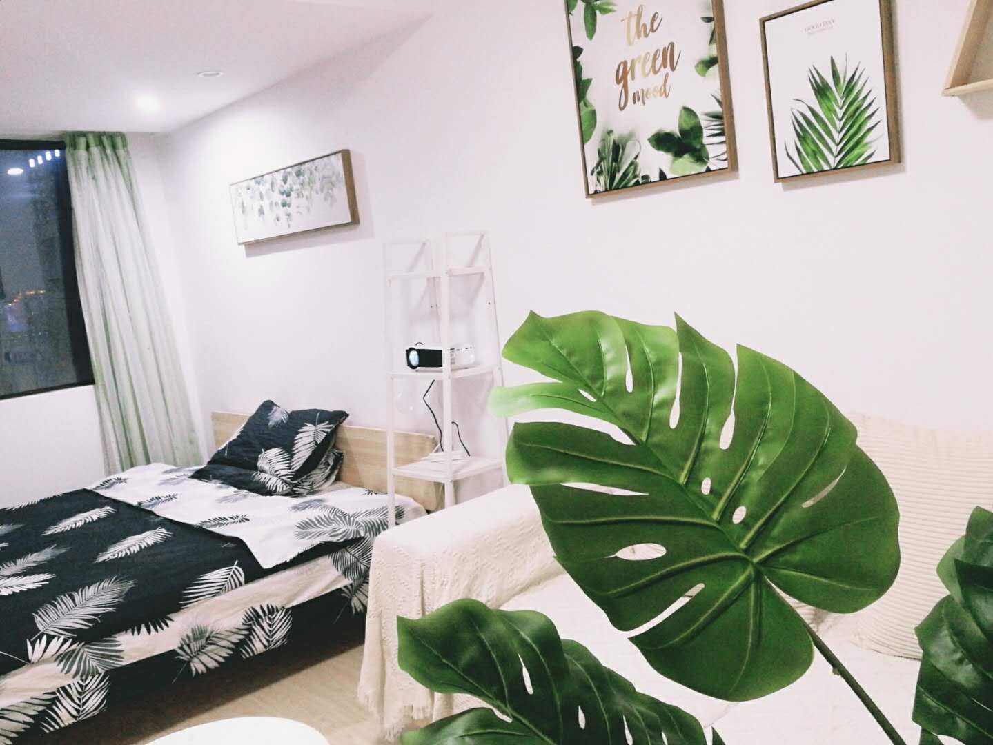 北欧绿植投影房