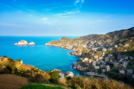 含上海至枸杞岛车船联票,宿岛上特色渔家客栈
