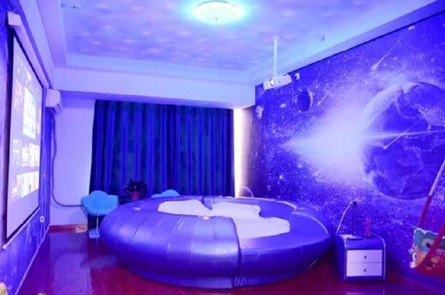 星空物语电动圆床房