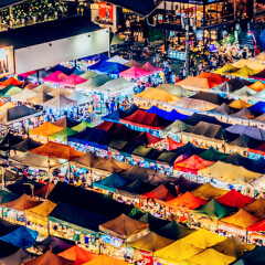 拉差达火车夜市 景点模块