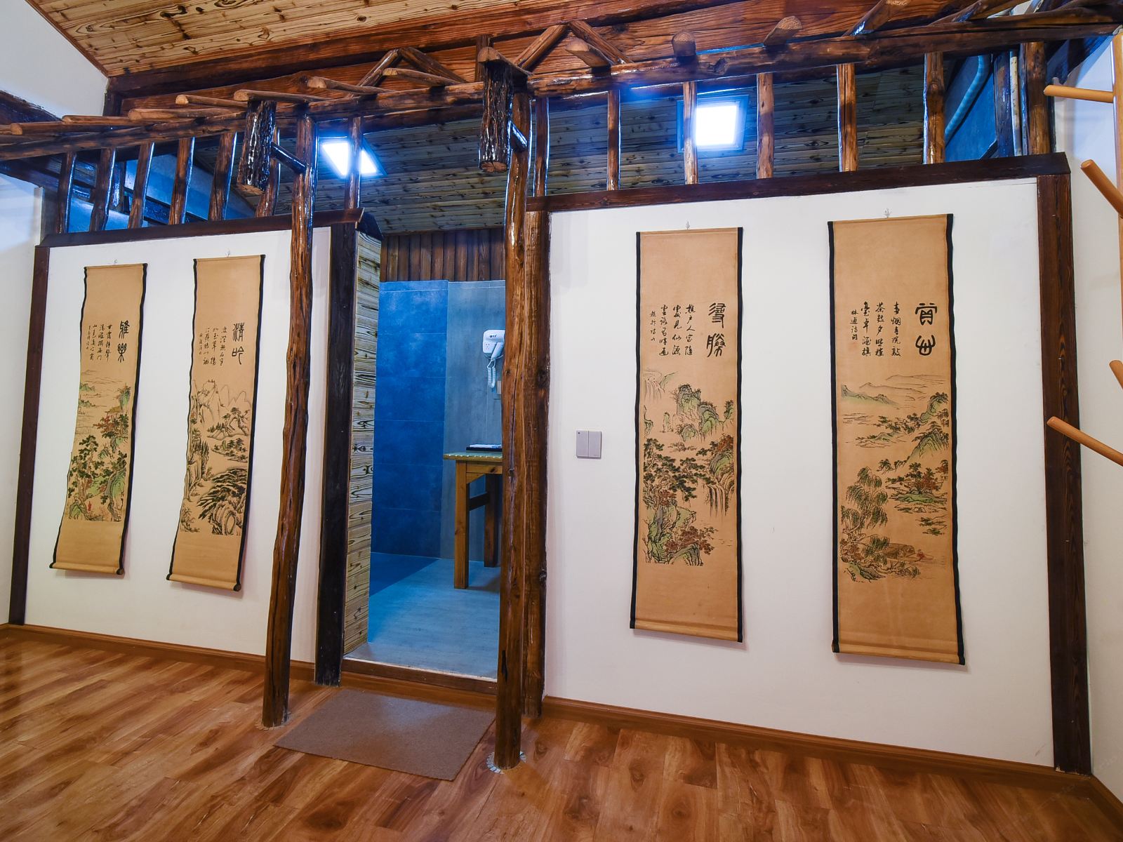 山水伍号·前园景舒适温馨大床房