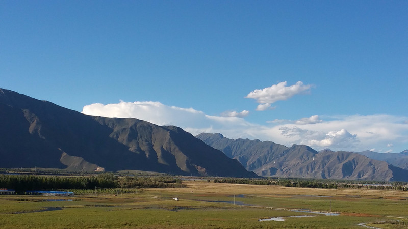 离拉萨不远的达孜县巴嘎雪湿地拉萨河岸茶马古道遗址茶马古道尼洋河中