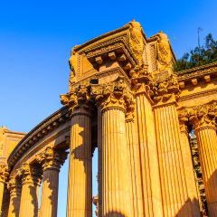 Palace of Fine Arts,  Marina District of San Francisco, California. U.S. National Register of Historic Places, 
U.S. Historic district, San Francisco Designated Landmark 88