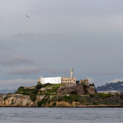Alcatraz Island in San Francisco, California.