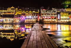 古城夜景 景点模块