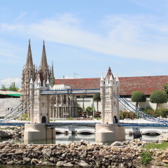 Tower bridge ,England architecture ,Mini Siam , Pattaya,Thailand.
