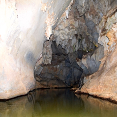 undeground river in cave