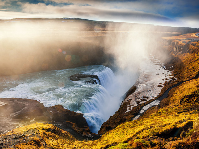 冰岛黄金瀑布
