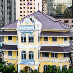 Bangkok, Thailand - July 10, 2017 : Blue Elephant Restaurant, Sathorn