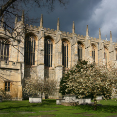 View of Eton College Chapel, Windsor, England