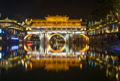 古城夜景 景点模块