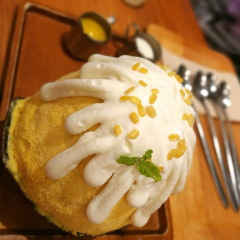 Bingsu mango at Bangkok,Thailand