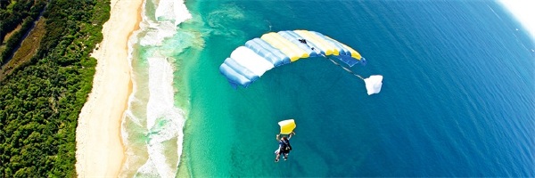 悉尼卧龙岗海景高空跳伞 (悉尼定点接送+可选