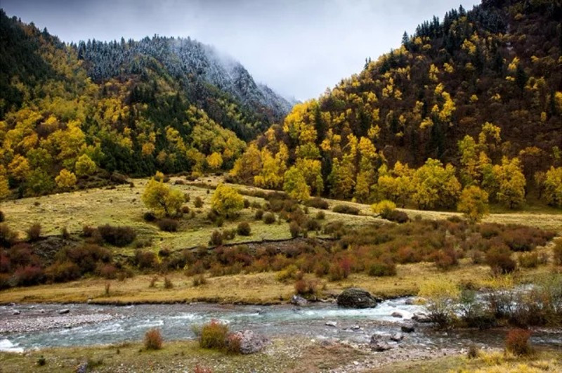 百里画廊摄影师镜头下美翻了的祁连山秋景