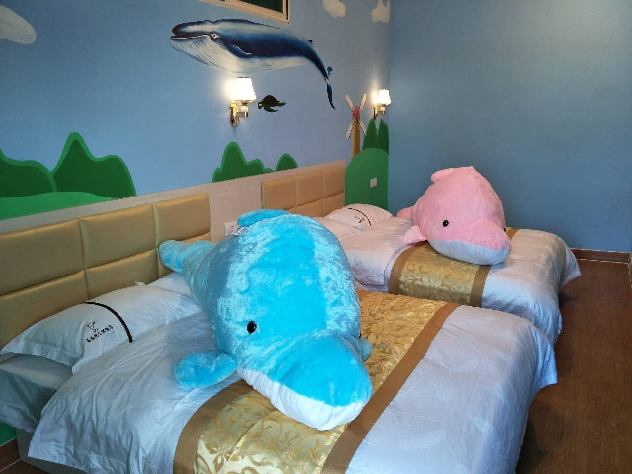 海洋主题双床间