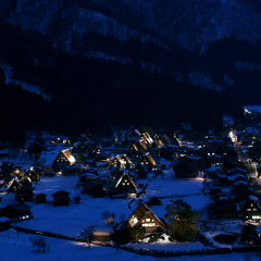 白川乡合掌村冬 景点模块
