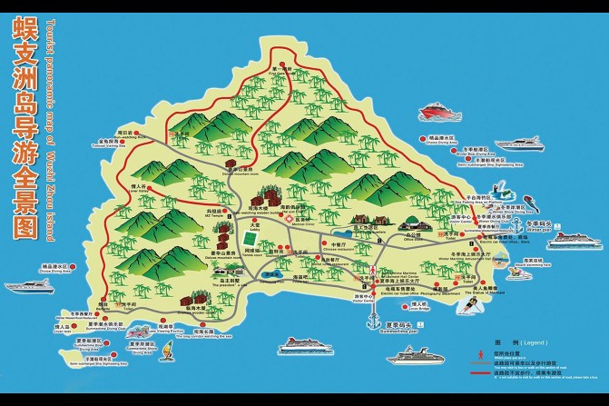 三亚旅游地图景点地图