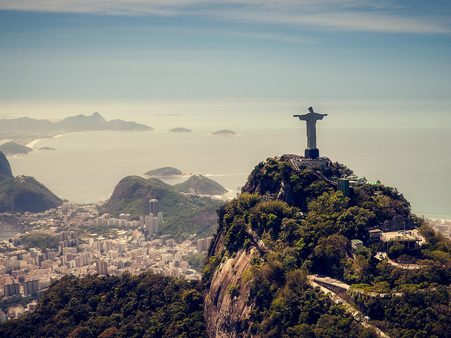 耶稣山也被称为基督山,里约热内卢与巴西的标志景观,世界新七大奇观.