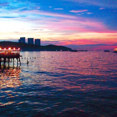 暹逻湾夜景 景点模块