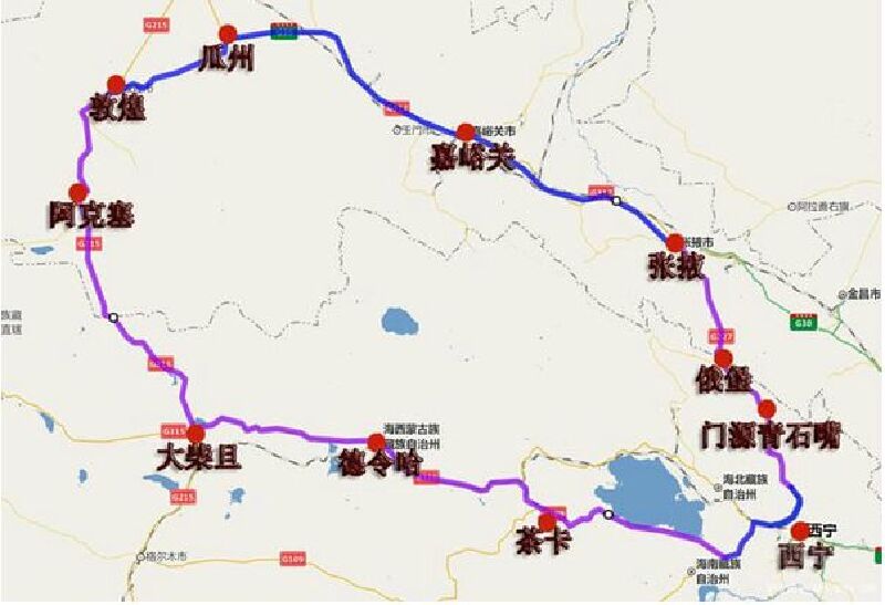 青海甘肃西北环线7天6晚自助游 青海湖+茶卡盐湖+敦煌