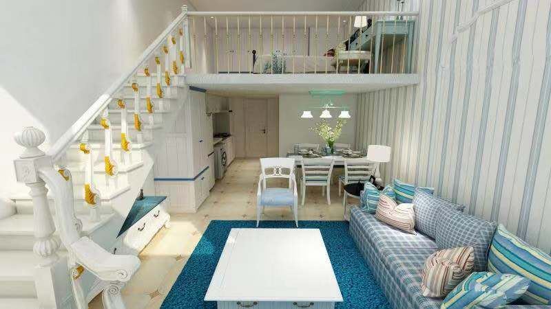 地中海风情豪华LOFT大床房