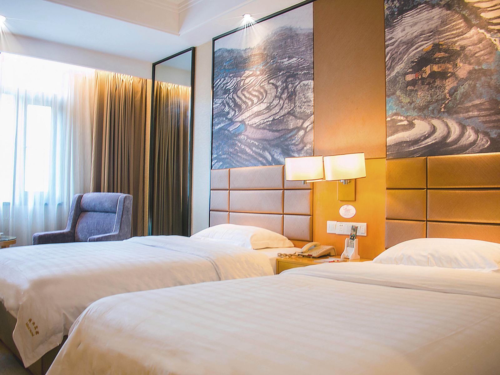 一号楼标准双床房