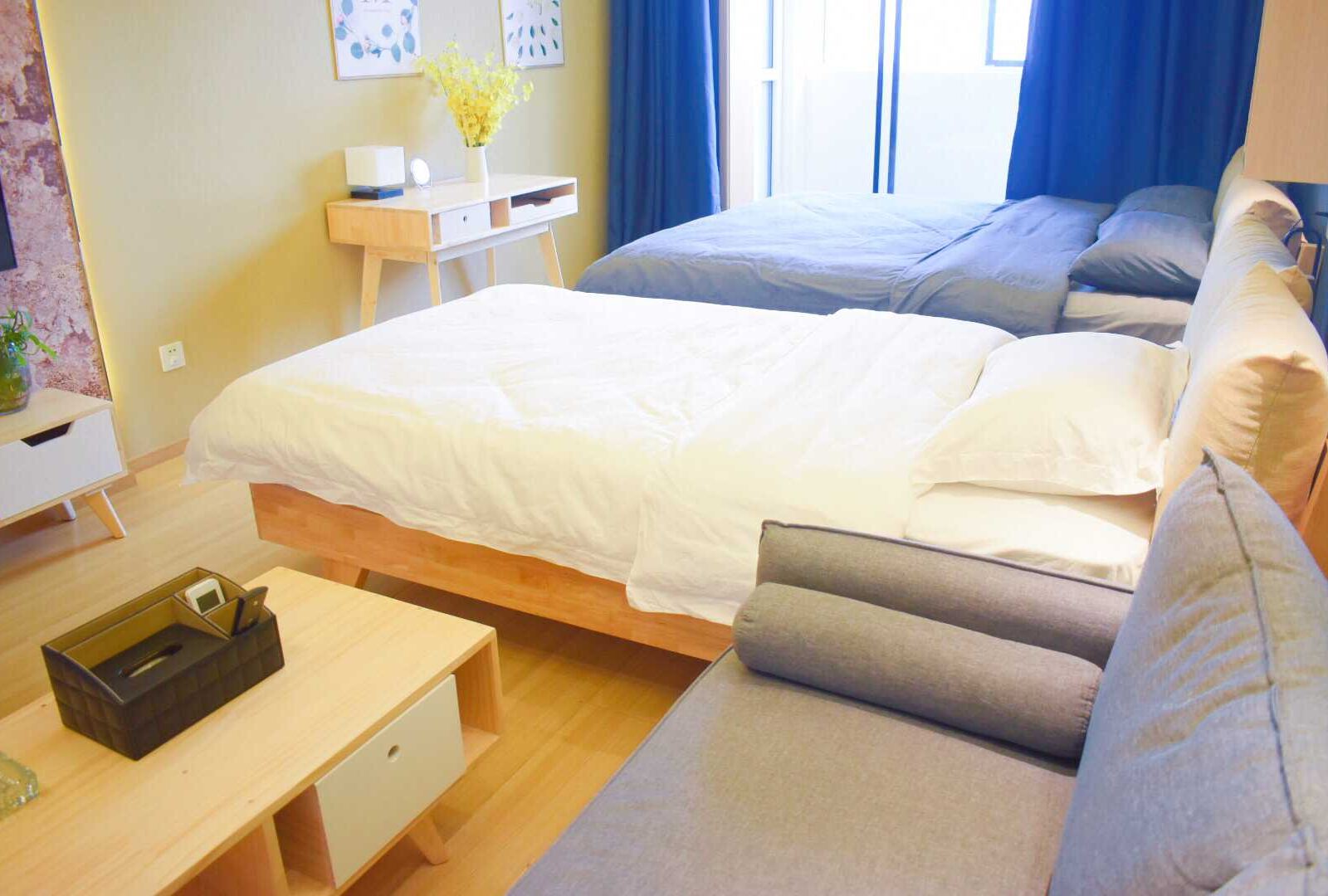 北欧原木风亲子双床房