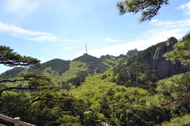 从西海大峡谷出来后返回排云楼,从排云楼往飞来石景点走的路上,看着