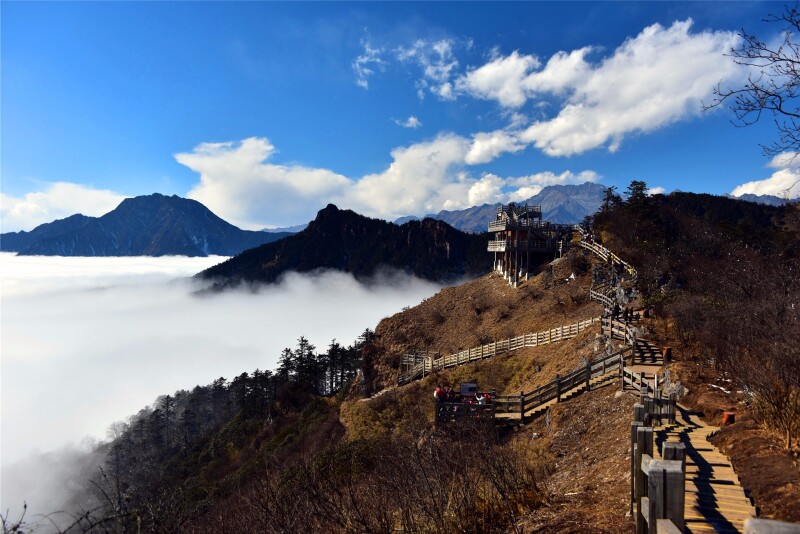 2天1晚大邑西岭雪山玩法