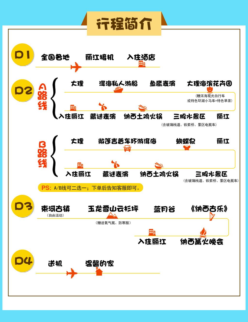 丽江 大理 洱海 玉龙雪山4日游游