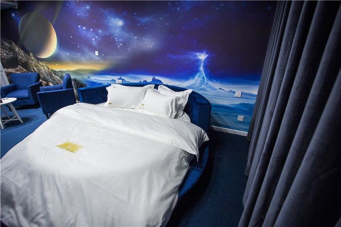 星空浪漫圆床房