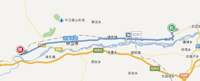 继续前行,穿过中卫市先去沙坡头,这里距石空55公里,距中卫10公里,路过