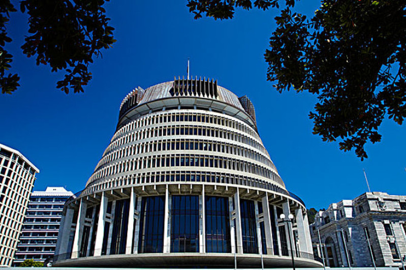 新西兰地标建筑举世无双的的蜂巢结构国会大夏